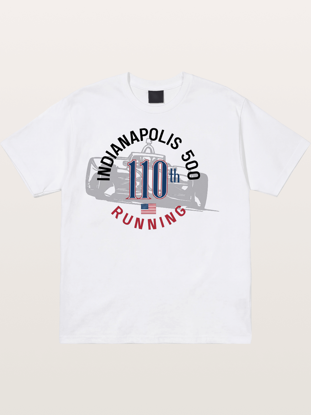 Indy 500 110th Anniversary Emblem Cotton T-shirt