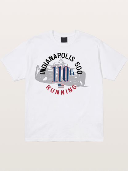 Indy 500 110th Anniversary Emblem Cotton T-shirt