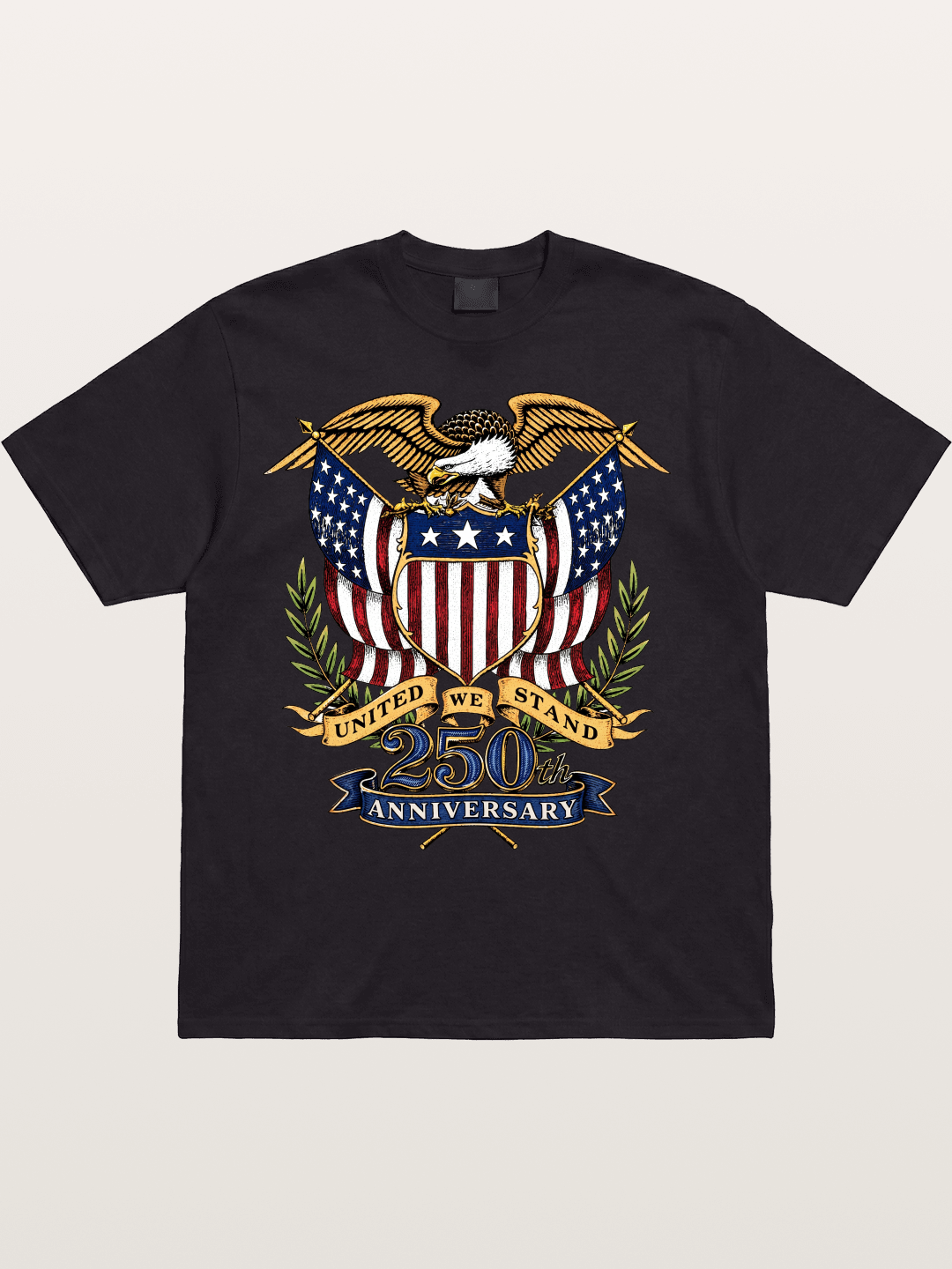 American Eagle Crest Art Cotton T-shirt