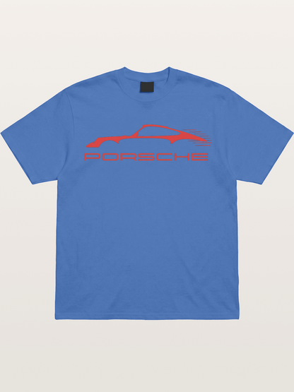 Red Porsche Silhouette Art Gildan T-shirt
