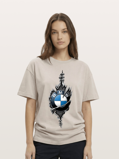 BMW Thorn Wreath Emblem Art Cotton T-shirt