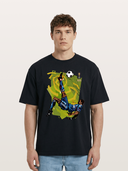 Cristiano Ronaldo's classic goal-scoring move Cotton T-shirt