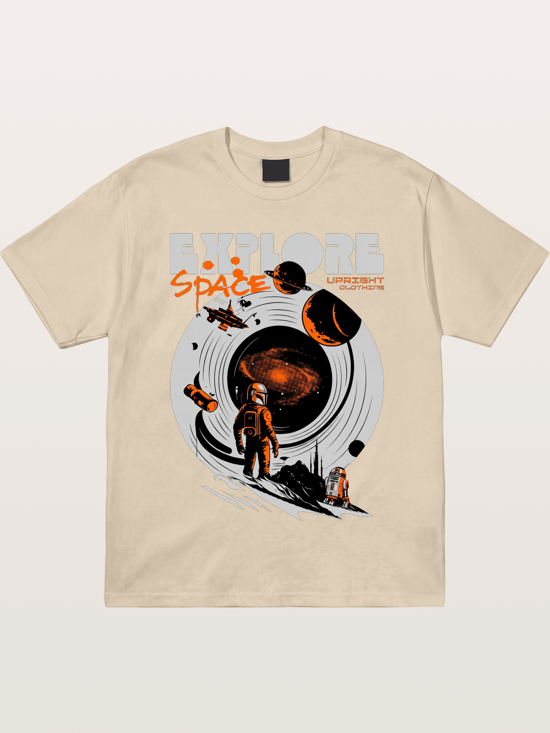 Space Explorer Astronaut Retro Sci-Fi Gildan T-shirt