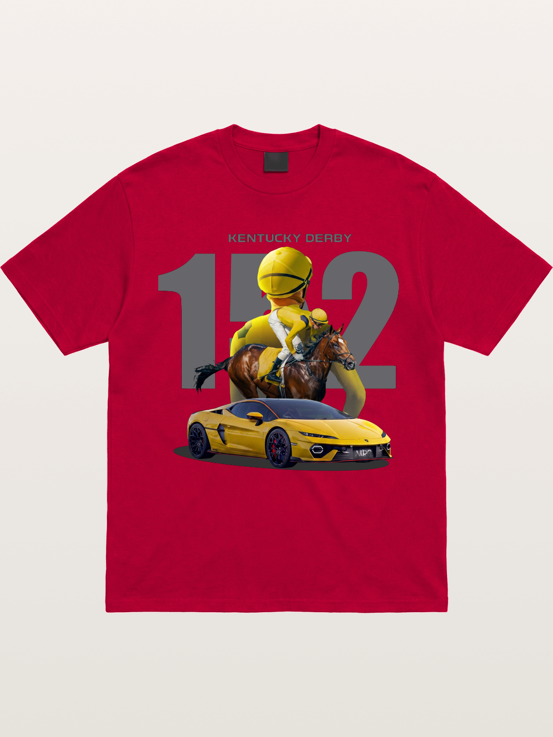 Derby Horse & Lambo Art Gildan T-shirt