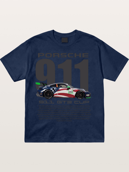 Porsche 911 GT3 Cup American Colors Cotton T-shirt