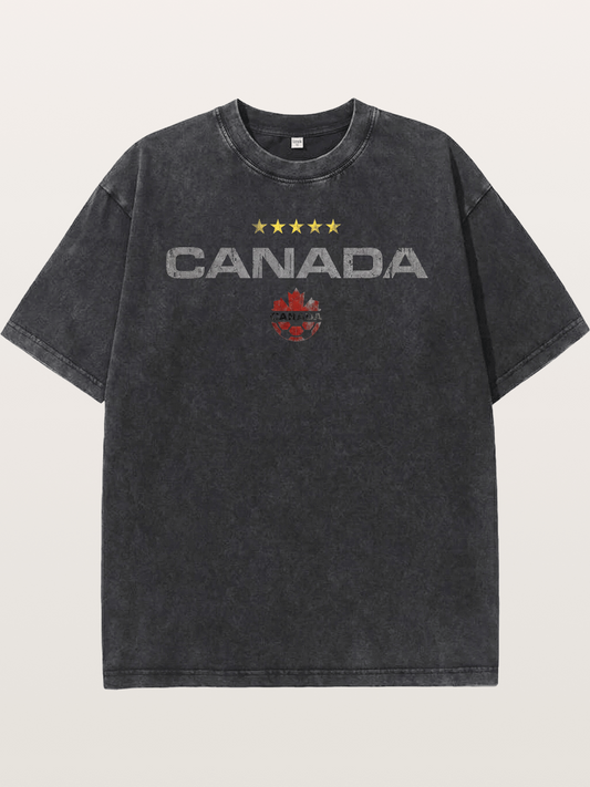 Canada Soccer Team Crest Washed T-shirt
