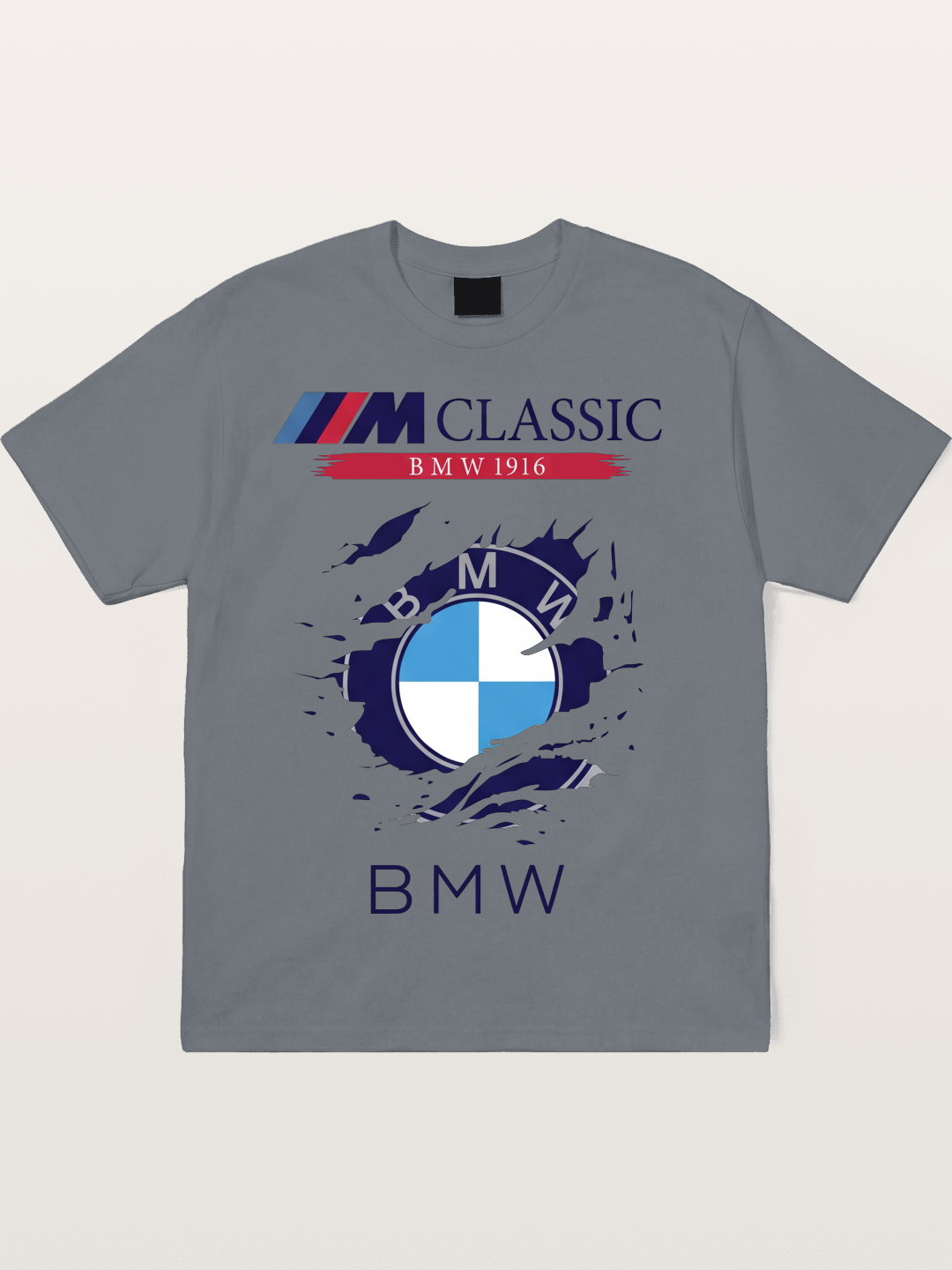 BMW M Colors Tear Effect Cotton T-shirt