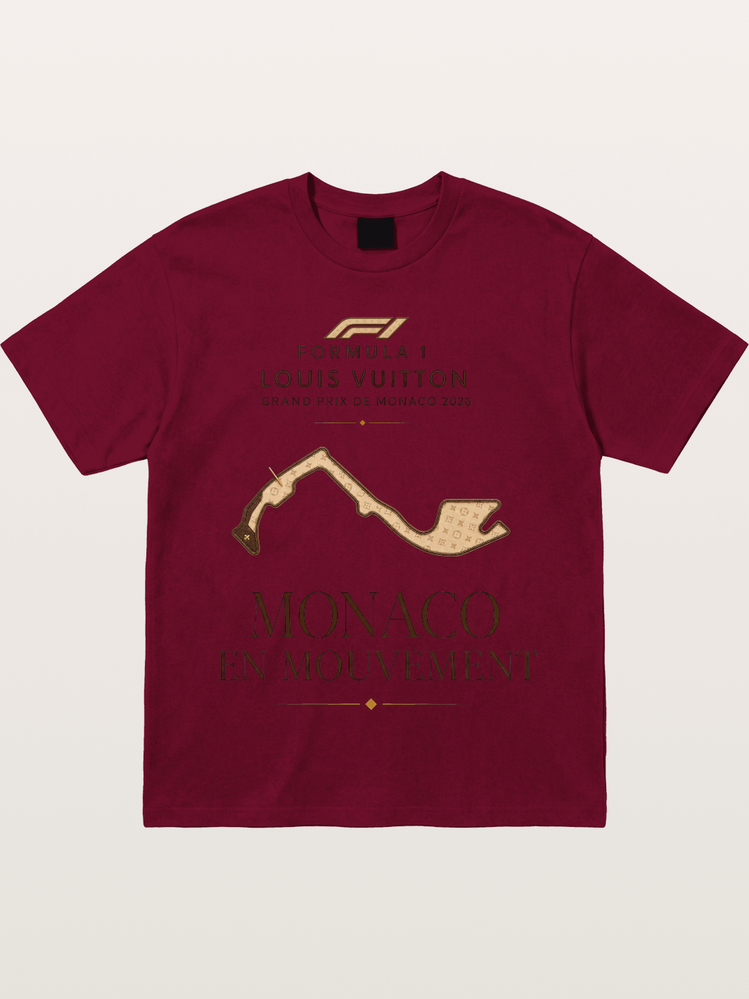 LV Monaco Track Pattern Art Gildan T-shirt