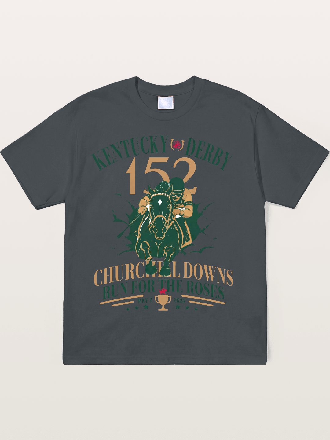 152nd Kentucky Derby Vintage Print Soft-Stay T-shirt