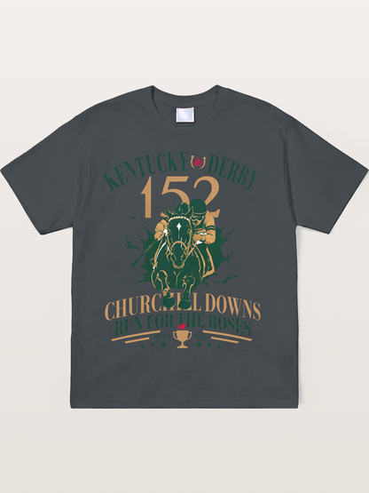 152nd Kentucky Derby Vintage Print Soft-Stay T-shirt