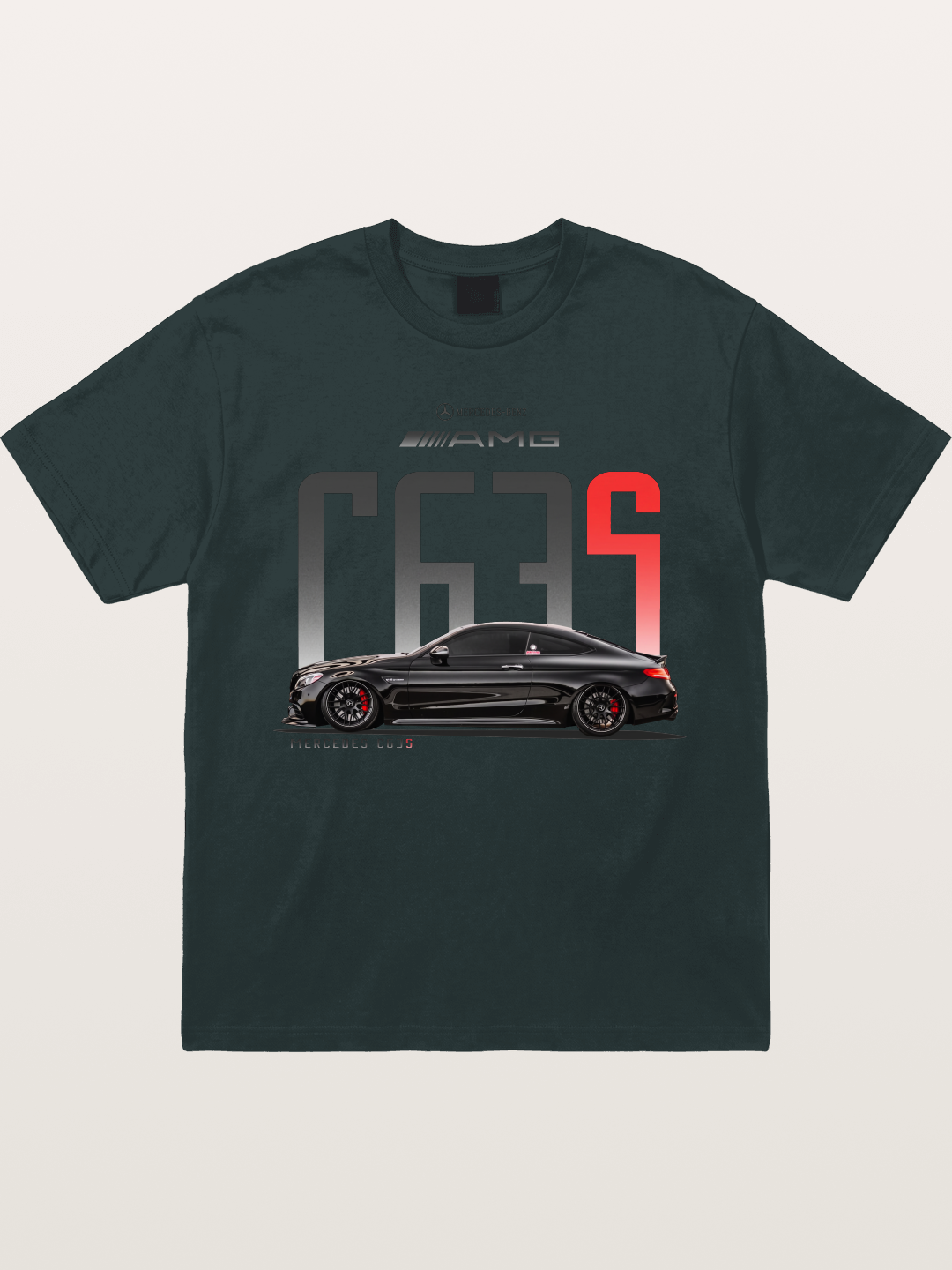 C63S AMG Black Mercedes Sports Car Gildan T-shirt