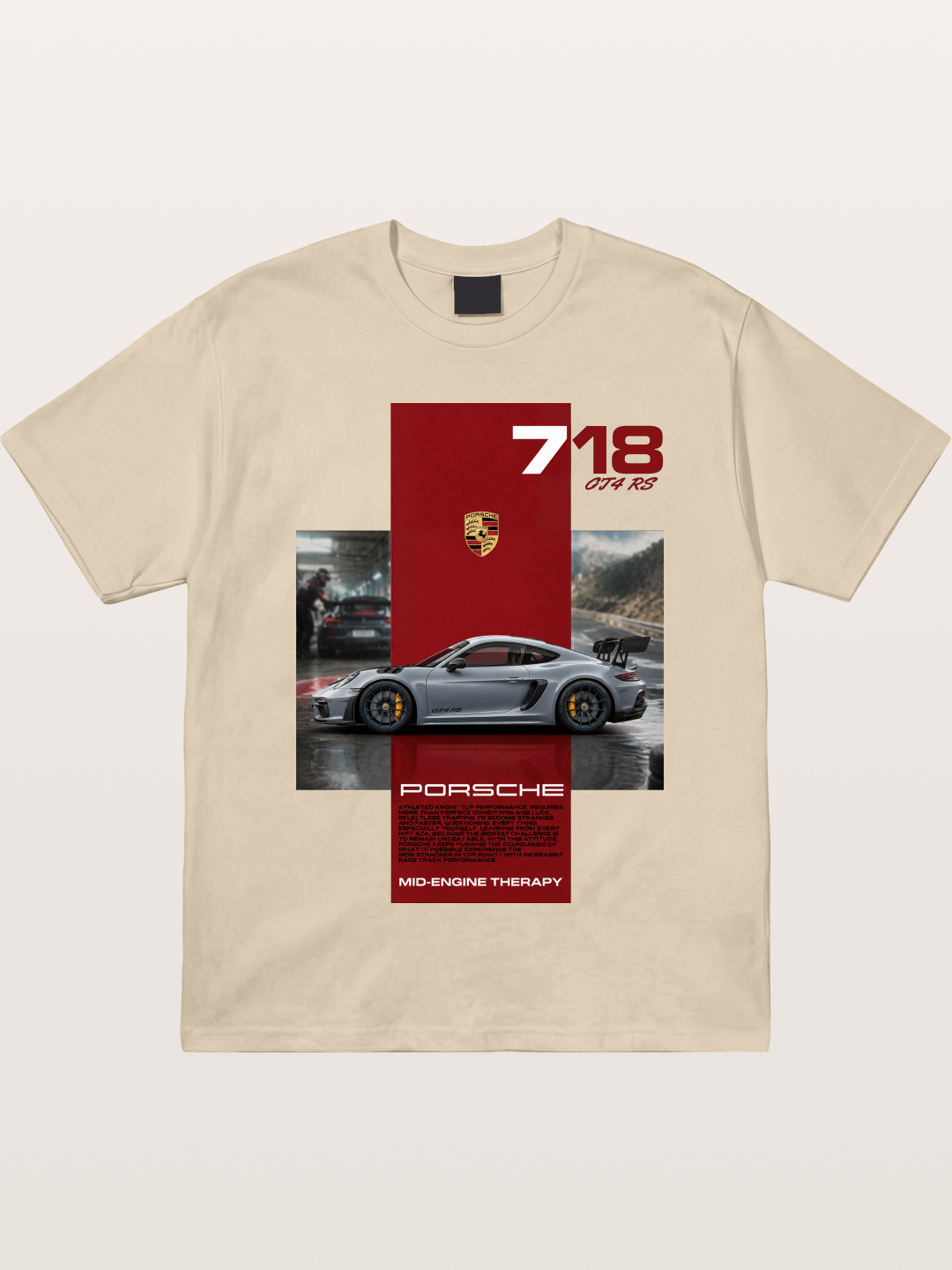 Porsche 718 GT4 RS Mid-Engine Therapy Gildan T-shirt