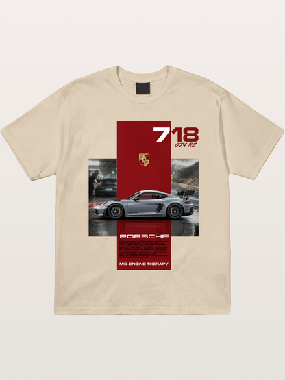 Porsche 718 GT4 RS Mid-Engine Therapy Gildan T-shirt