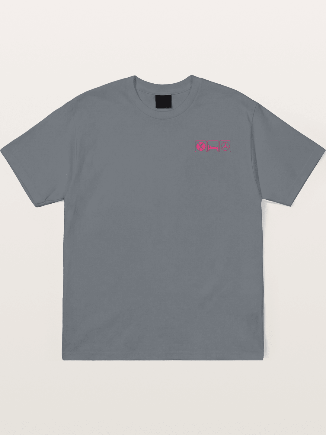 Eat Sleep Mercedes Pink Print Cotton T-shirt
