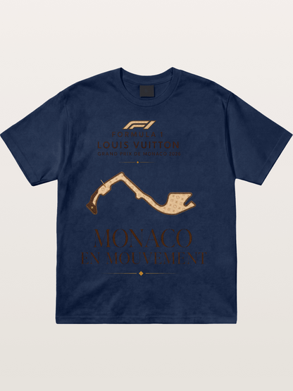LV Monaco Track Pattern Art Cotton T-shirt