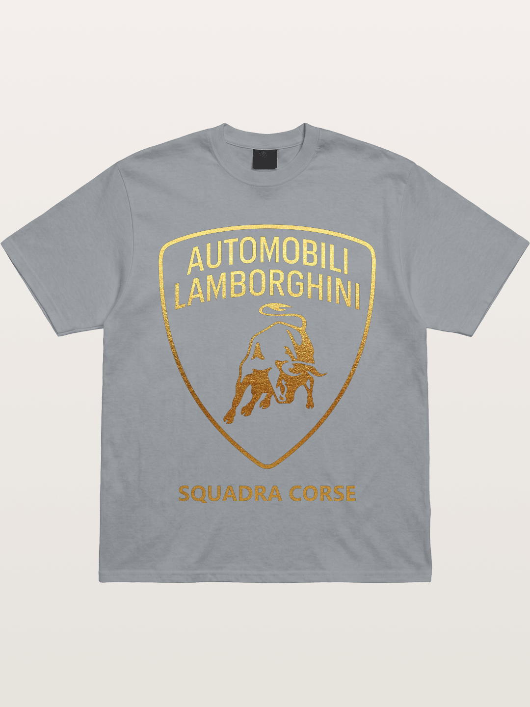 Lamborghini Squadra Corse Gold Shield Gildan T-shirt -----