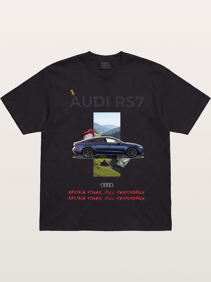 Audi RS7 Surreal Collage Art Gildan T-shirt