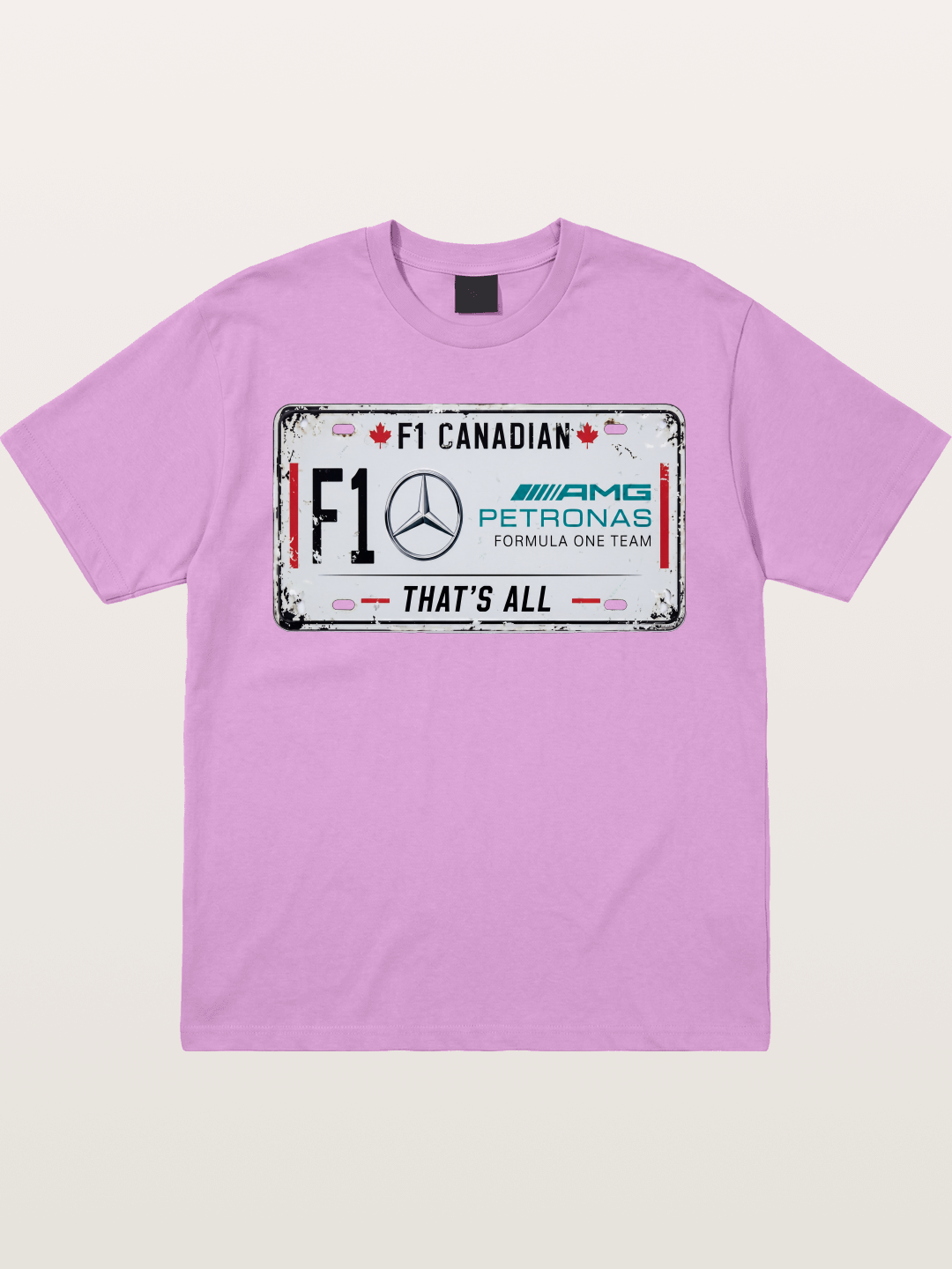 Mercedes F1 License Plate Print Gildan T-shirt
