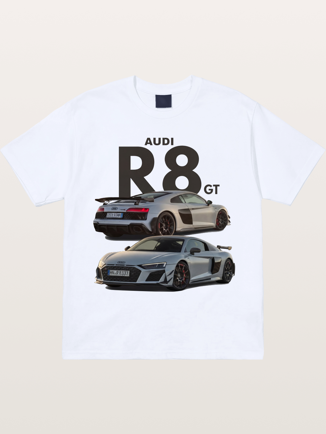 Audi R8 GT Front Rear View Gildan T-shirt