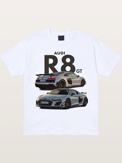 Audi R8 GT Front Rear View Gildan T-shirt