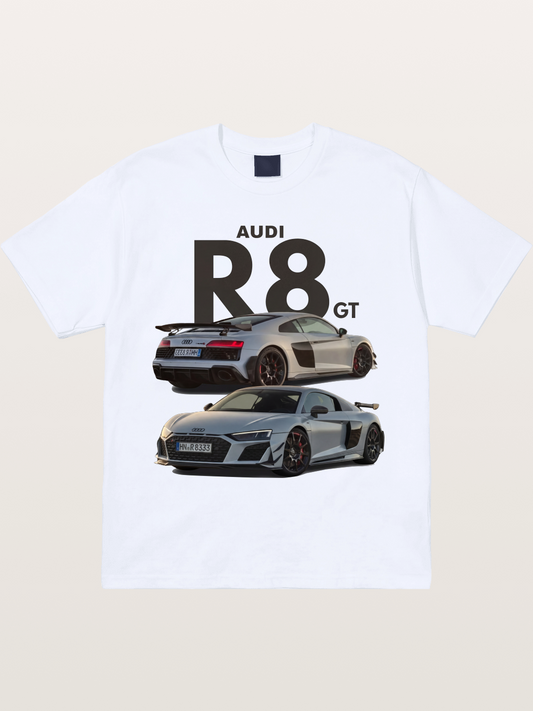 Audi R8 GT Front Rear View Gildan T-shirt
