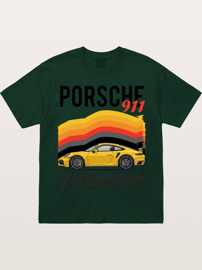 Yellow 911 Supercar Gildan T-shirt