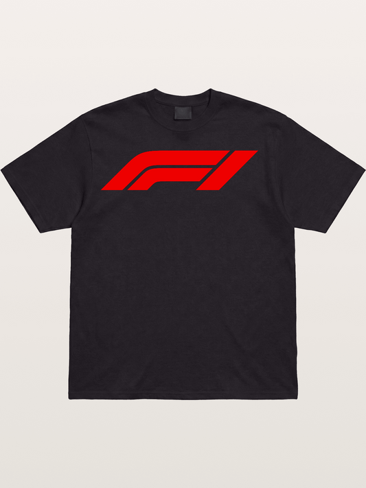 F1 Official Red Logo Cotton T-shirt