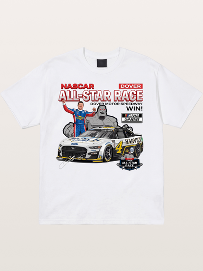 Kevin Harvick #4 Dover All-Star Win Cotton T-shirt