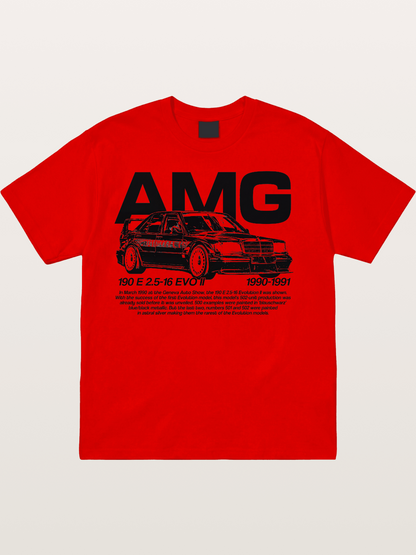 AMG 190E EVO Racing Car Art Cotton T-shirt