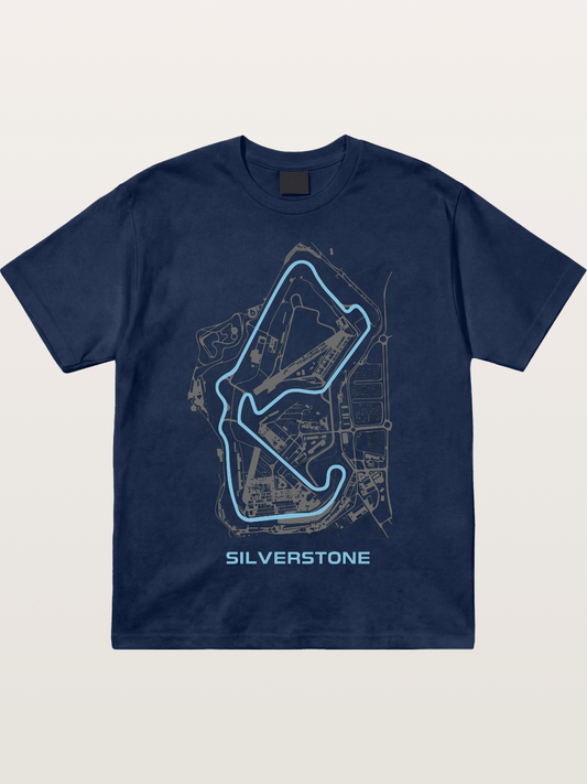 Silverstone F1 Circuit Map Cotton T-shirt