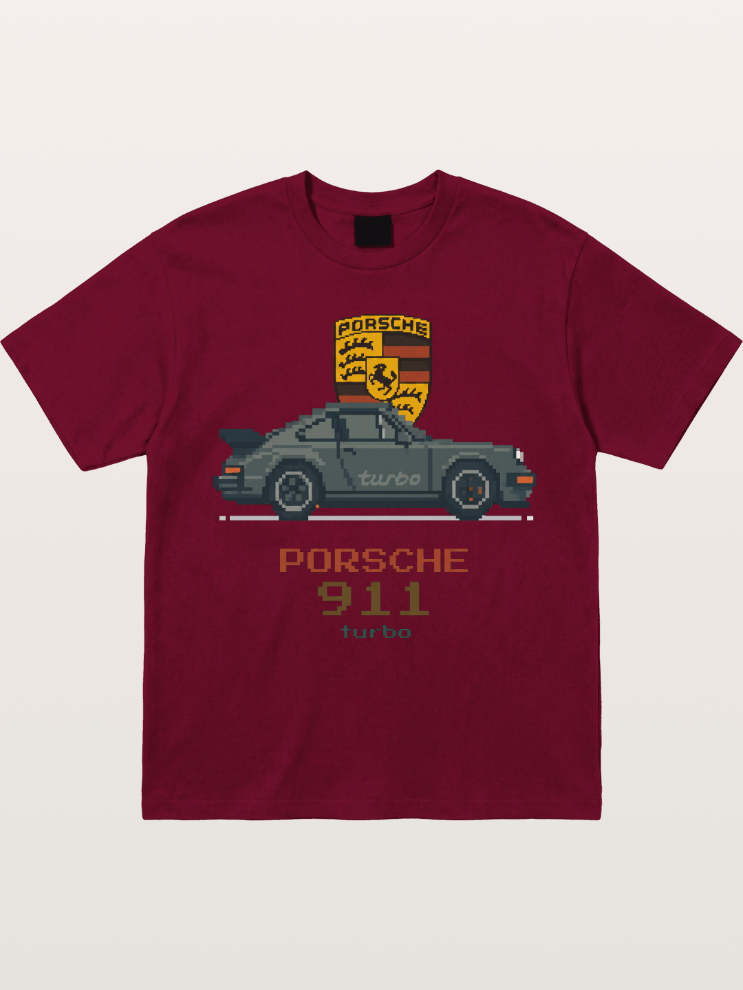 Porsche 911 Turbo Pixel Art Gildan T-shirt