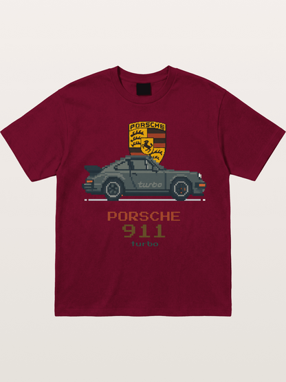Porsche 911 Turbo Pixel Art Gildan T-shirt