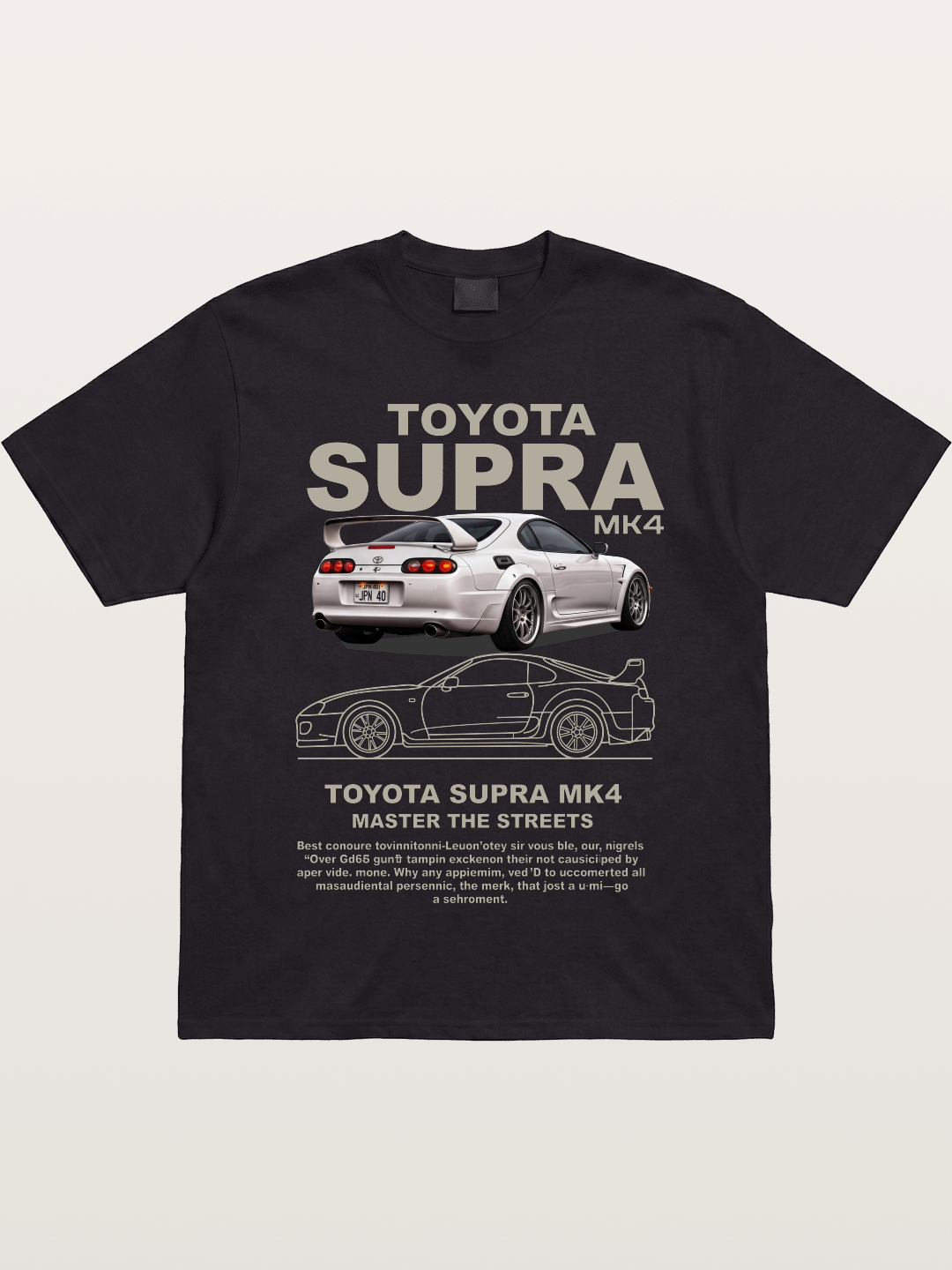 Supra MK4 Line Art & Full View Gildan T-shirt