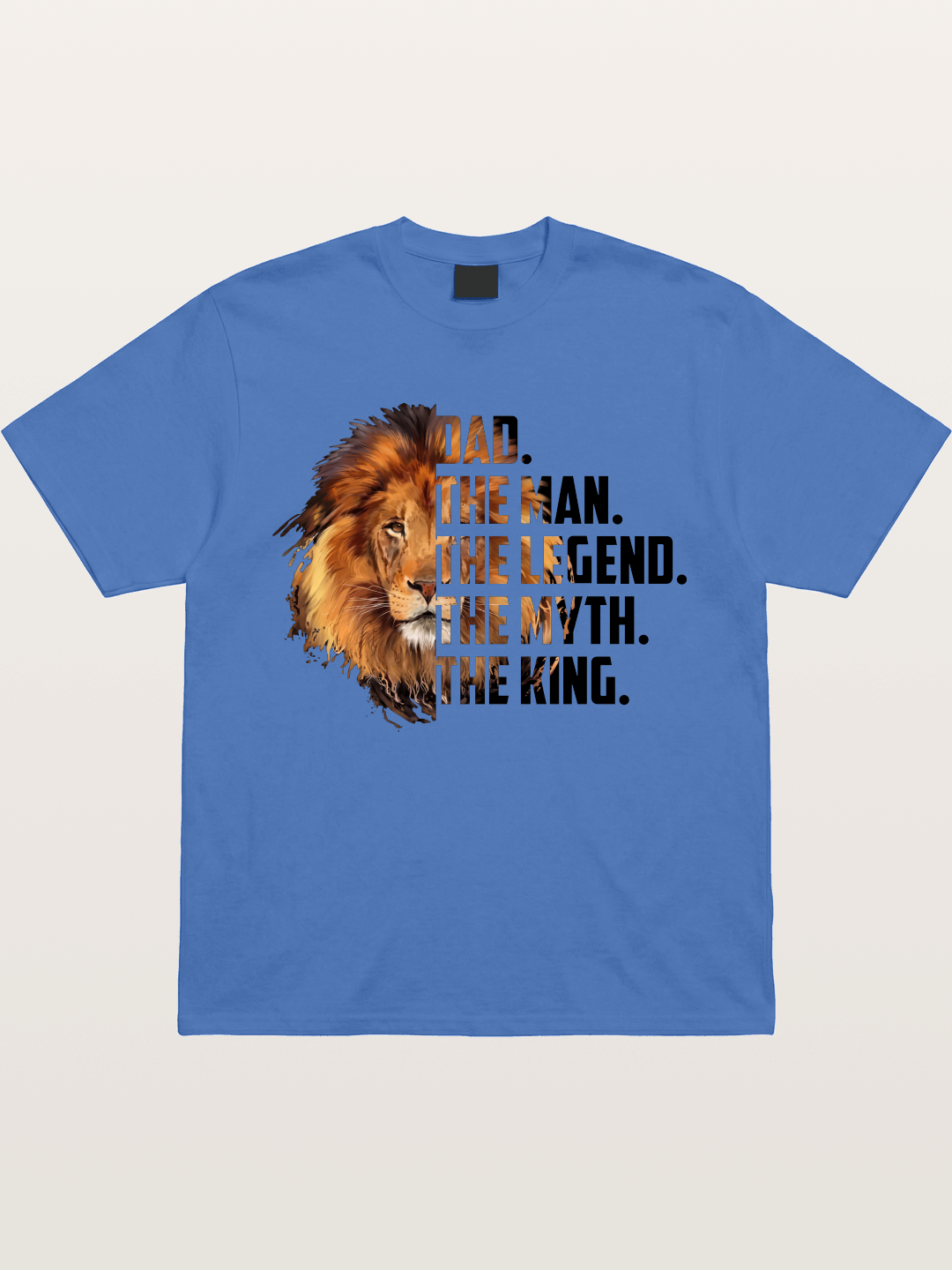 Dad The King Lion Design Gildan T-shirt