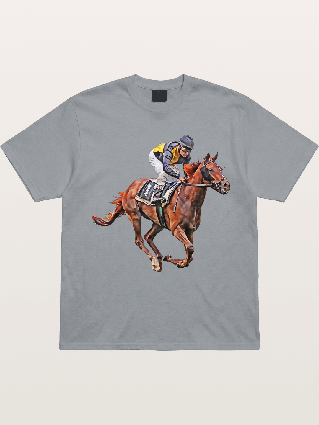 Jockey on Brown Horse Preakness 2026 Gildan T-shirt