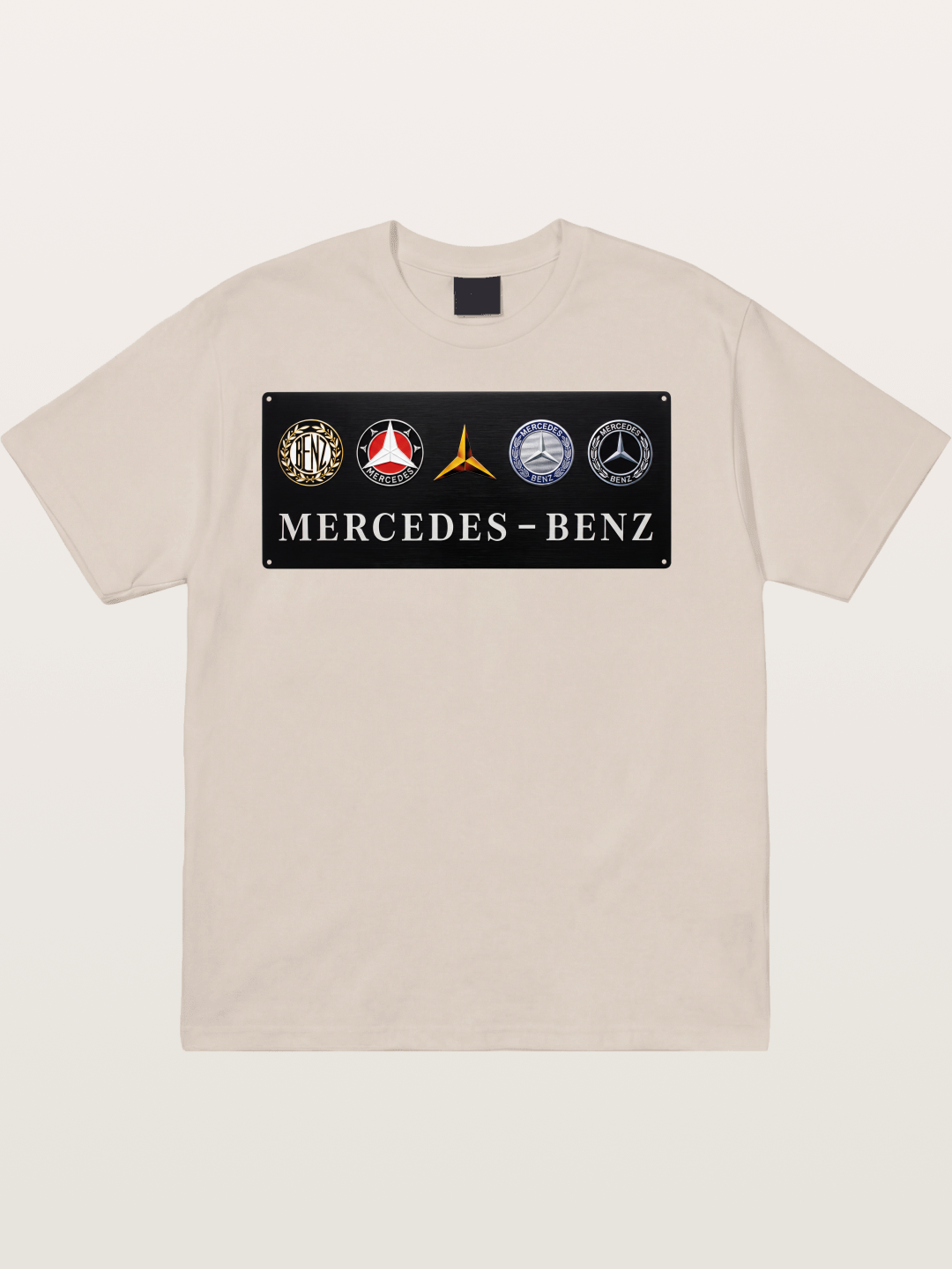 Mercedes-Benz Multi-Logo Plate Cotton T-shirt