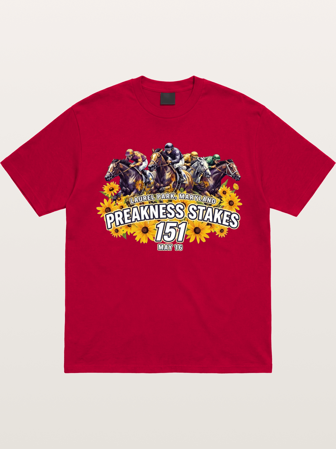Preakness 151 Sunflower Racing Art Gildan T-shirt