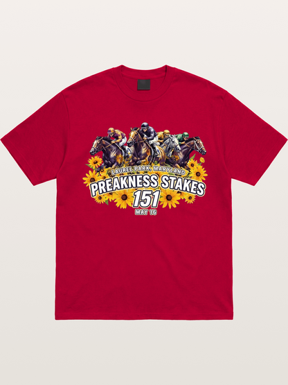 Preakness 151 Sunflower Racing Art Gildan T-shirt