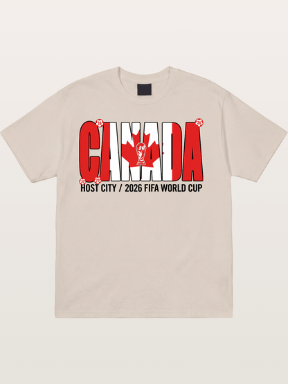Canada 2026 World Cup Typography Cotton T-shirt