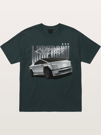 Cybertruck Graffiti Typography Gildan T-shirt