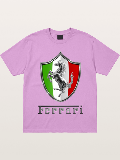 Ferrari Italian Flag Crest Gildan T-shirt