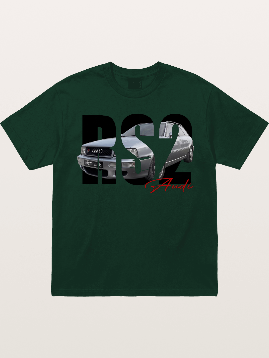 Audi RS2 Car Silhouette Gildan T-shirt