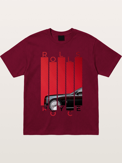 Rolls Royce Barcode Style Print Gildan T-shirt