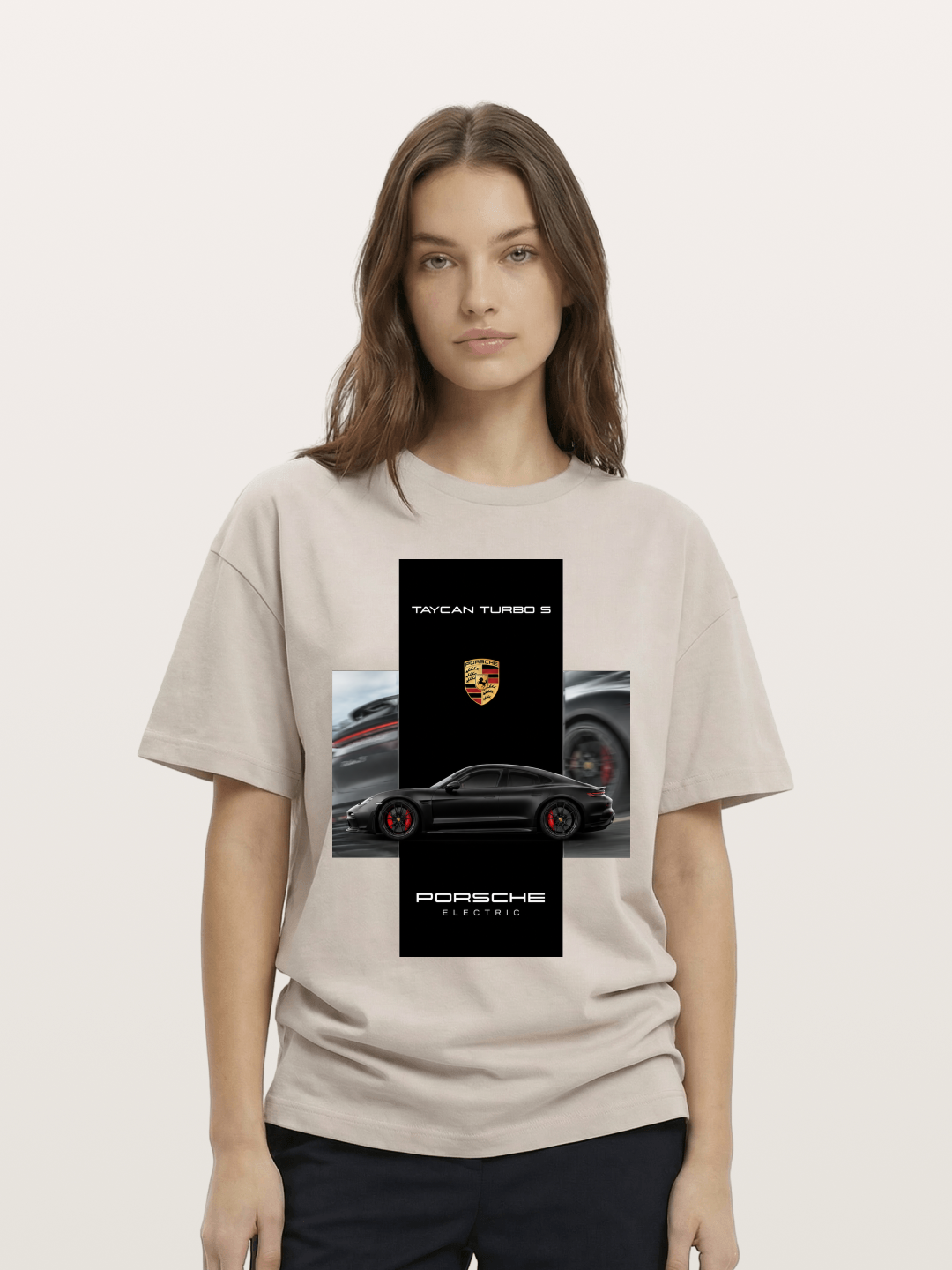 Porsche Taycan Turbo S Electric Cotton T-shirt