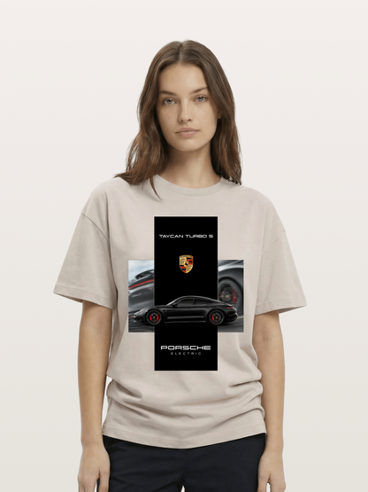 Porsche Taycan Turbo S Electric Cotton T-shirt