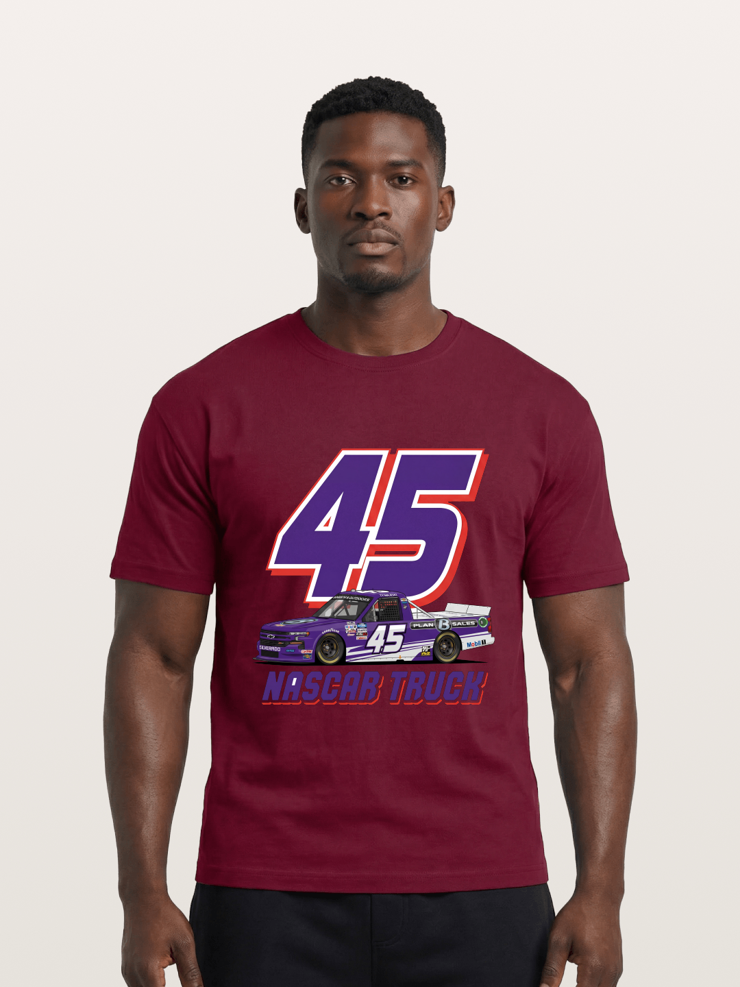Purple 45 Racer Gildan T-shirt