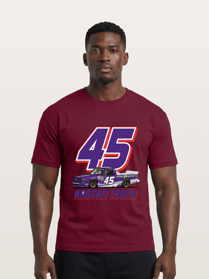 Purple 45 Racer Gildan T-shirt