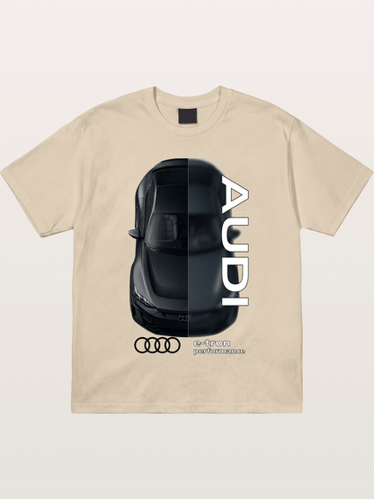 Audi E-Tron Split View Print Gildan T-shirt