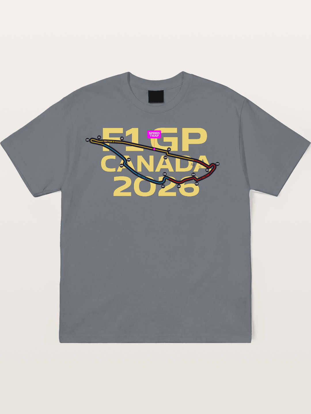 F1 Canada 2026 Track Map Cotton T-shirt