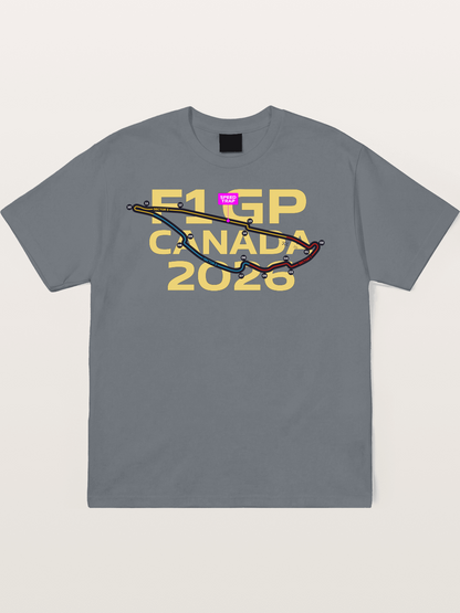 F1 Canada 2026 Track Map Cotton T-shirt